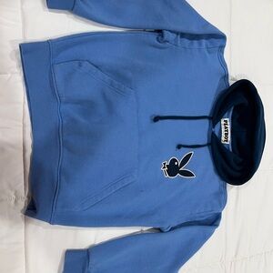 PLAYBOY Blue and Navy Hoodie (by Pacsun)